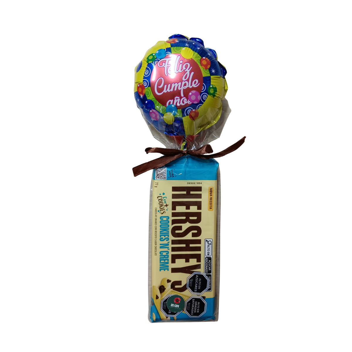 Barra de chocolate Hershey's + globo
