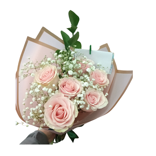 Ramo de rosas rosadas